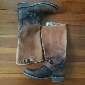 Frye Veronica Slouch Boot, Two-Tone - Sz 7